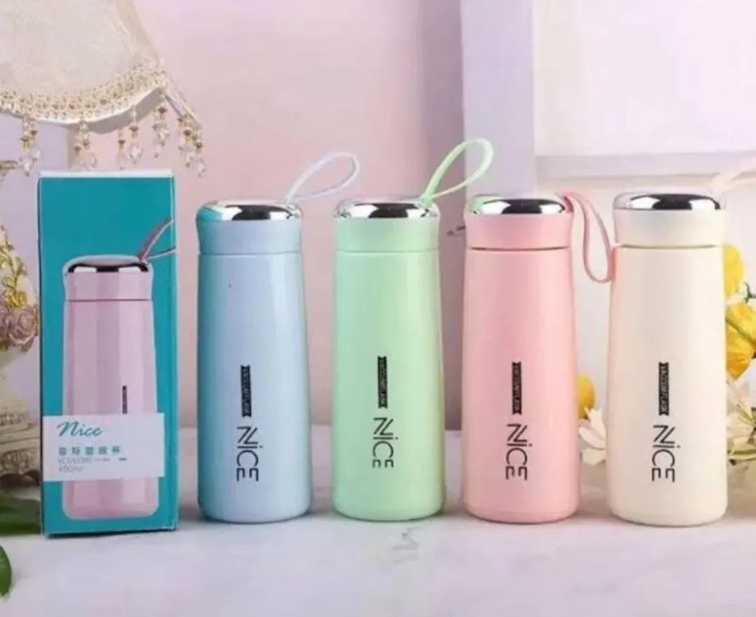Perfect For Gym - 1 Pc Multicolor Stainless Steel Water Bottle